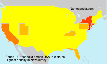 Surname Hasaballa in USA