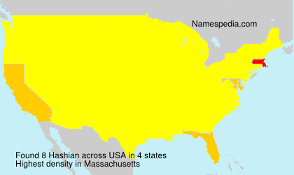 Surname Hashian in USA