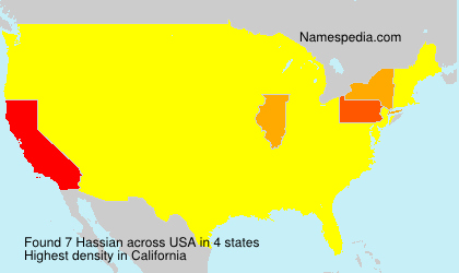 Surname Hassian in USA