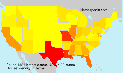Surname Hatchet in USA