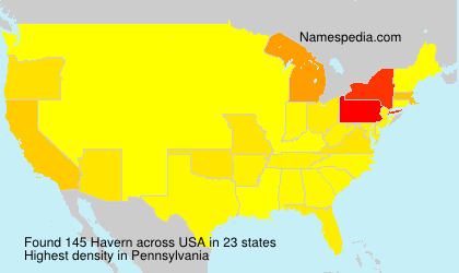 Surname Havern in USA