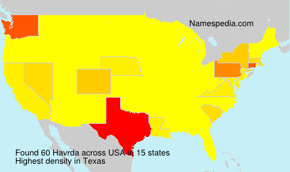 Surname Havrda in USA