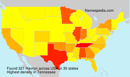 Surname Havron in USA
