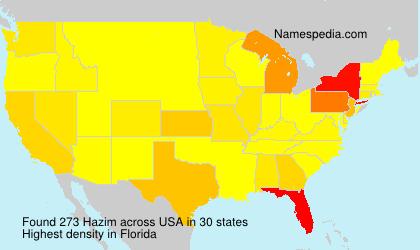 Surname Hazim in USA
