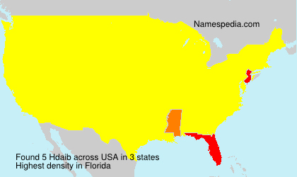 Surname Hdaib in USA
