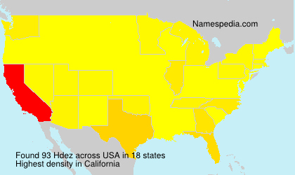Surname Hdez in USA