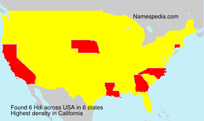 Surname Hdi in USA