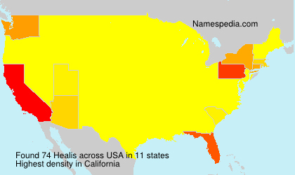 Surname Healis in USA