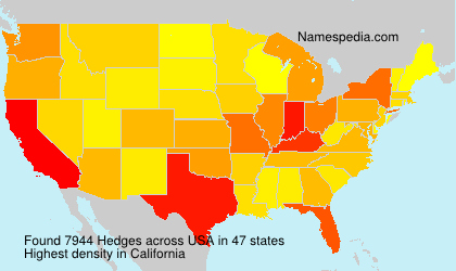 Surname Hedges in USA