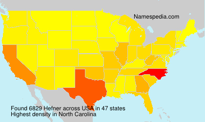 Surname Hefner in USA