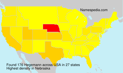 Surname Hegemann in USA