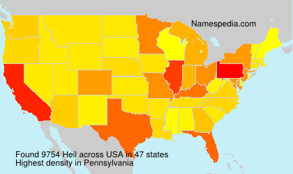 Surname Heil in USA