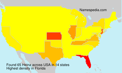 Surname Heina in USA