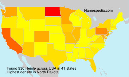 Surname Heinle in USA