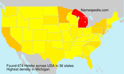Surname Helder in USA