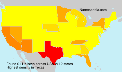 Surname Hellsten in USA