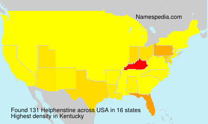 Surname Helphenstine in USA