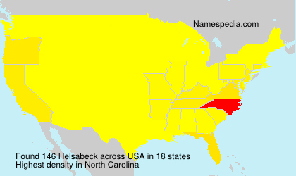 Surname Helsabeck in USA