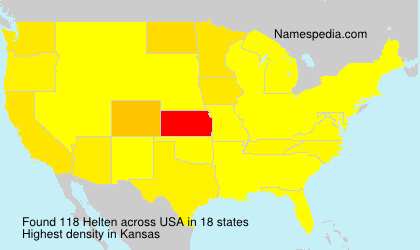 Surname Helten in USA
