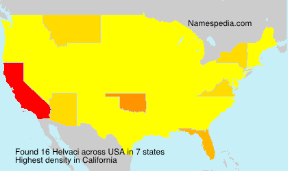 Surname Helvaci in USA
