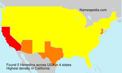 Surname Henedina in USA