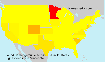 Surname Hengemuhle in USA