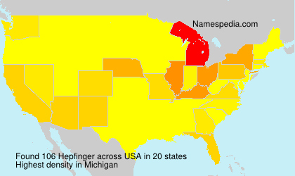 Surname Hepfinger in USA