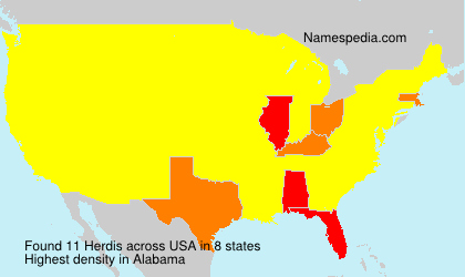 Surname Herdis in USA