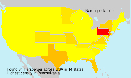 Surname Hersperger in USA