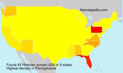 Surname Hinkofer in USA
