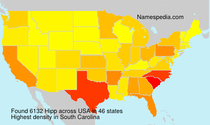Surname Hipp in USA