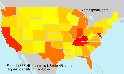 Surname Hitch in USA