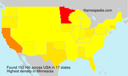 Surname Hiti in USA