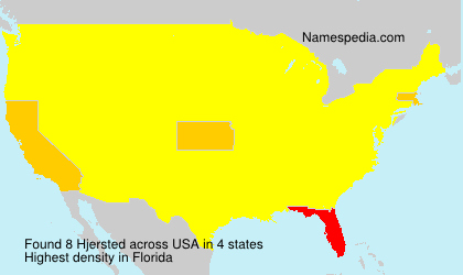 Surname Hjersted in USA