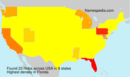 Surname Hoba in USA