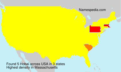 Surname Hobai in USA