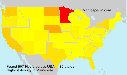 Surname Hoefs in USA