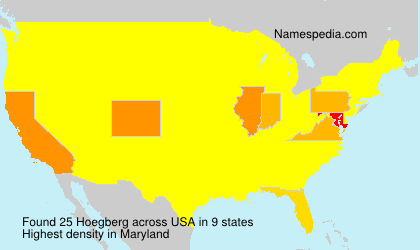 Surname Hoegberg in USA