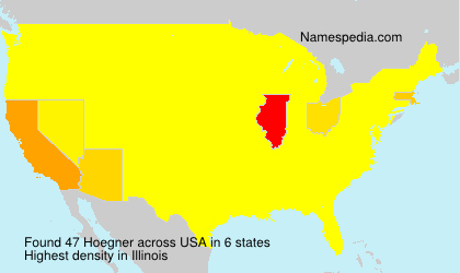 Surname Hoegner in USA