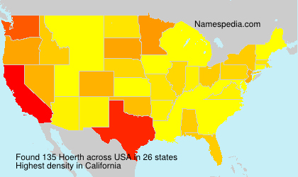Surname Hoerth in USA