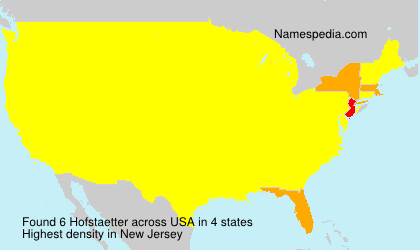 Surname Hofstaetter in USA
