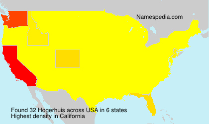 Surname Hogerhuis in USA