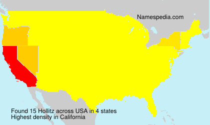 Surname Hollitz in USA