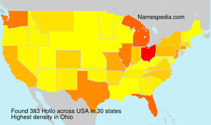 Surname Hollo in USA