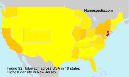 Surname Holowach in USA