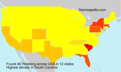Surname Holsberg in USA