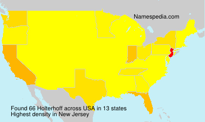 Surname Holterhoff in USA
