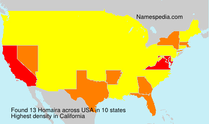Surname Homaira in USA
