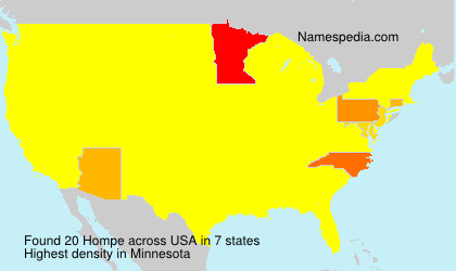 Surname Hompe in USA
