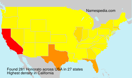 Surname Honorato in USA